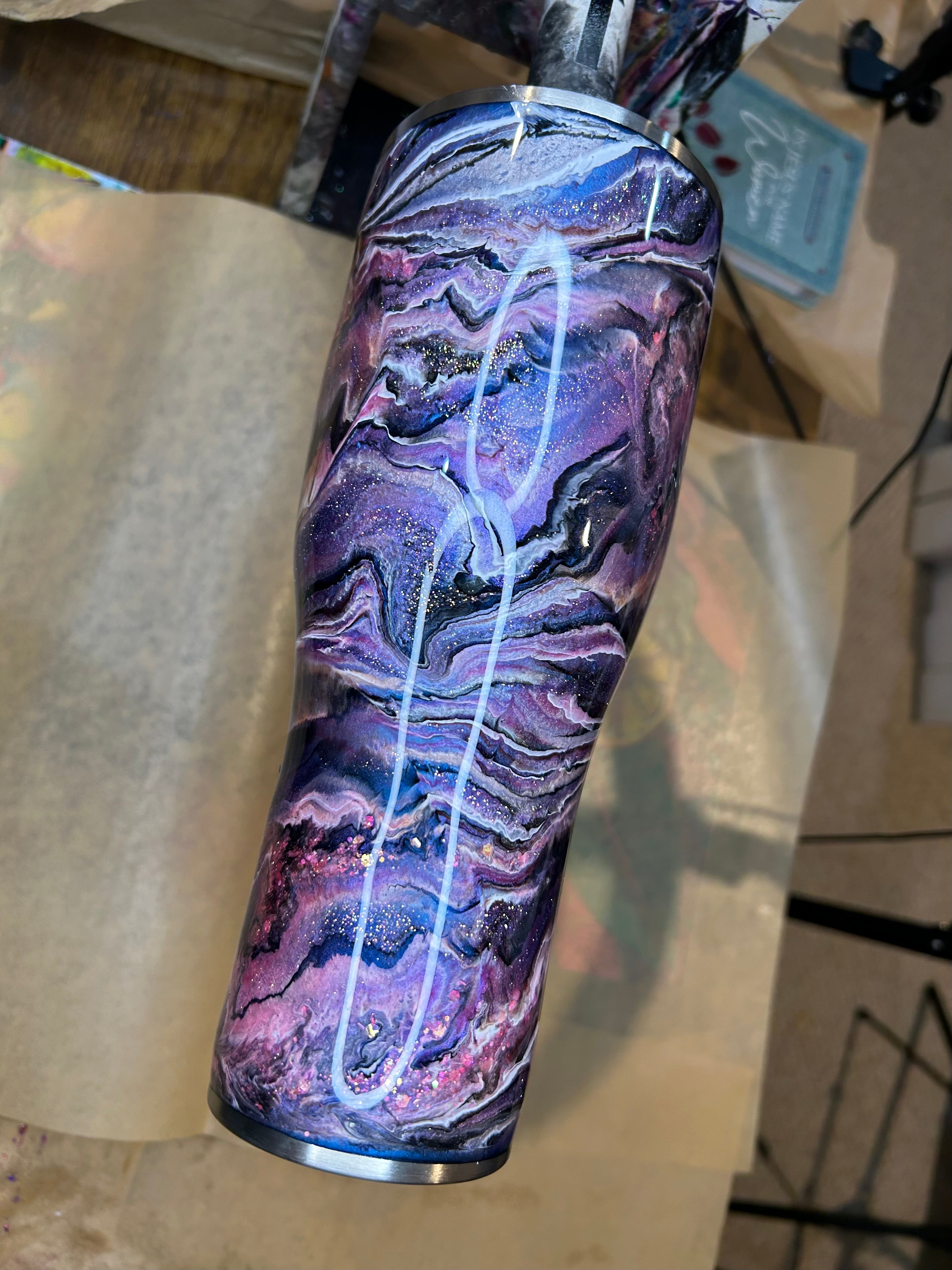 40 oz. Modern Curve Tumbler 💛 Lemon Goose Mashup for Dana