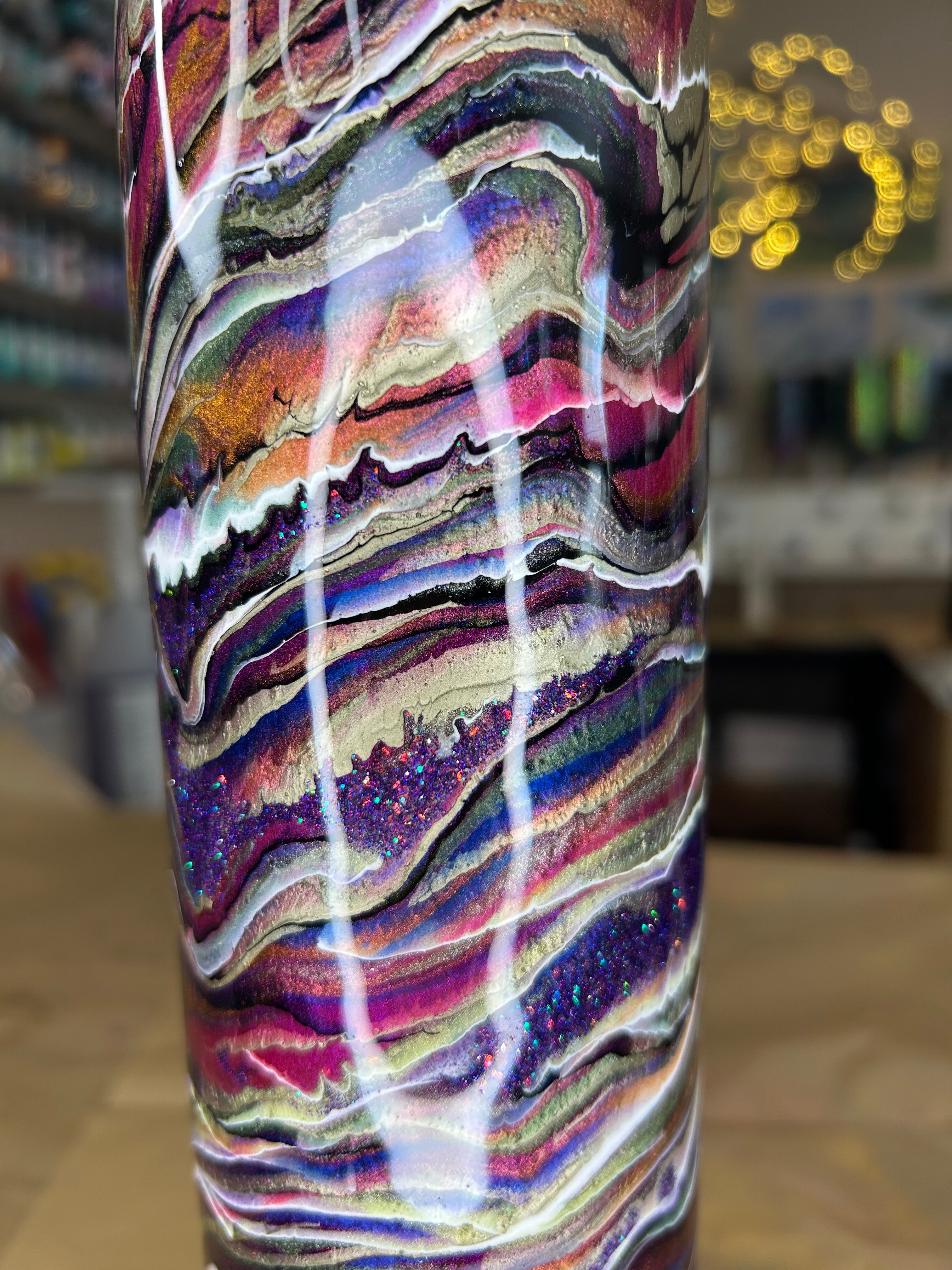 32 oz. Plump (Tipsy Magnolia) 🩷 Rainbow Blurred Lines