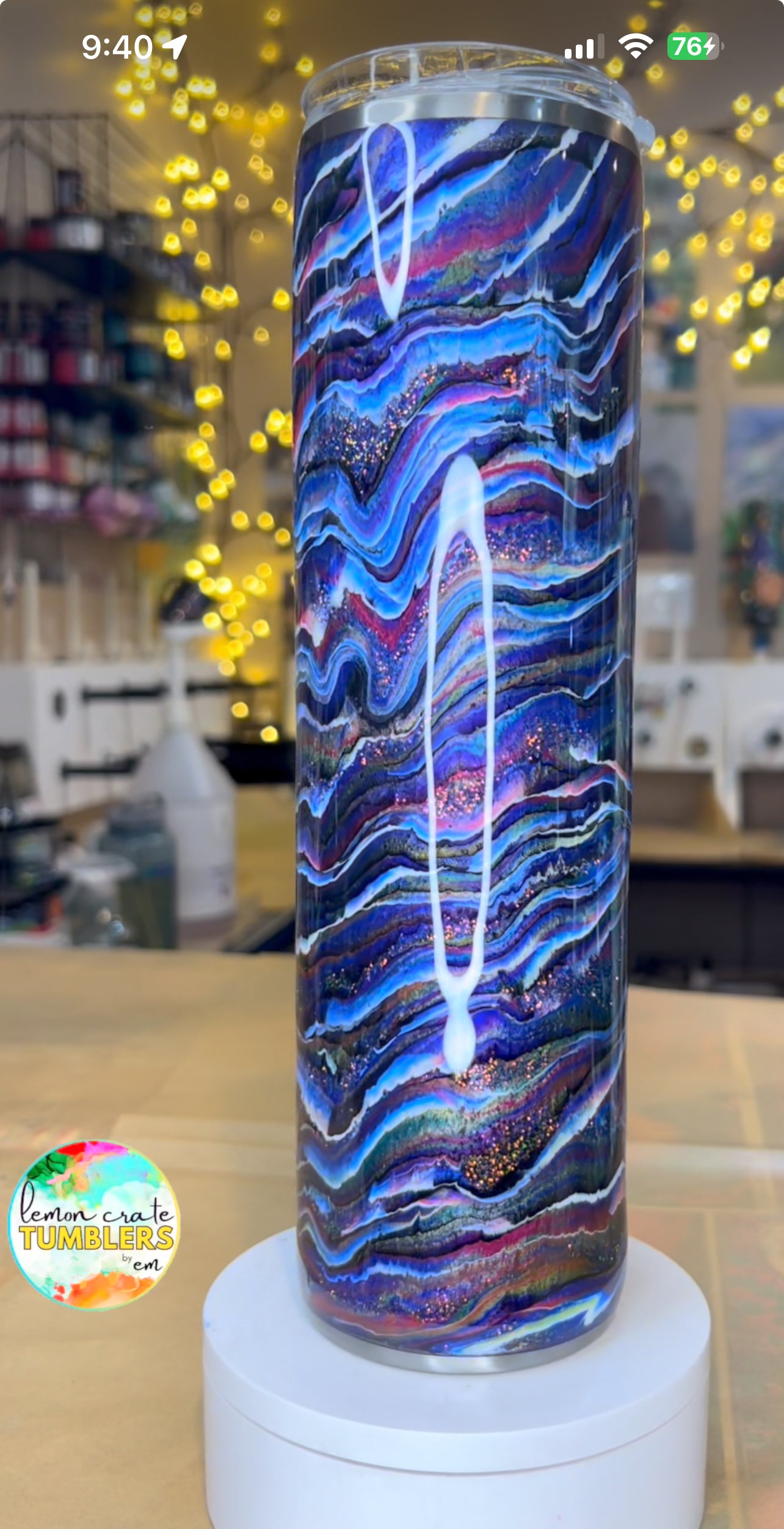 32 oz. Plump [Tipsy Magnolia] 💜 Vibrant Blurred Lines