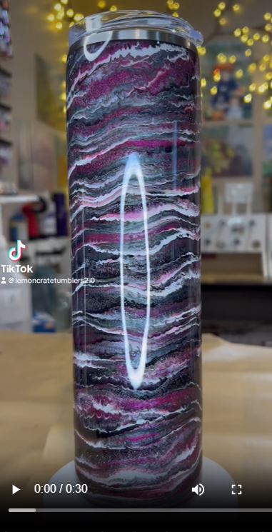 32 oz. Tipsy Magnolia Plump Tumbler 🖤💕 Blurred Lines