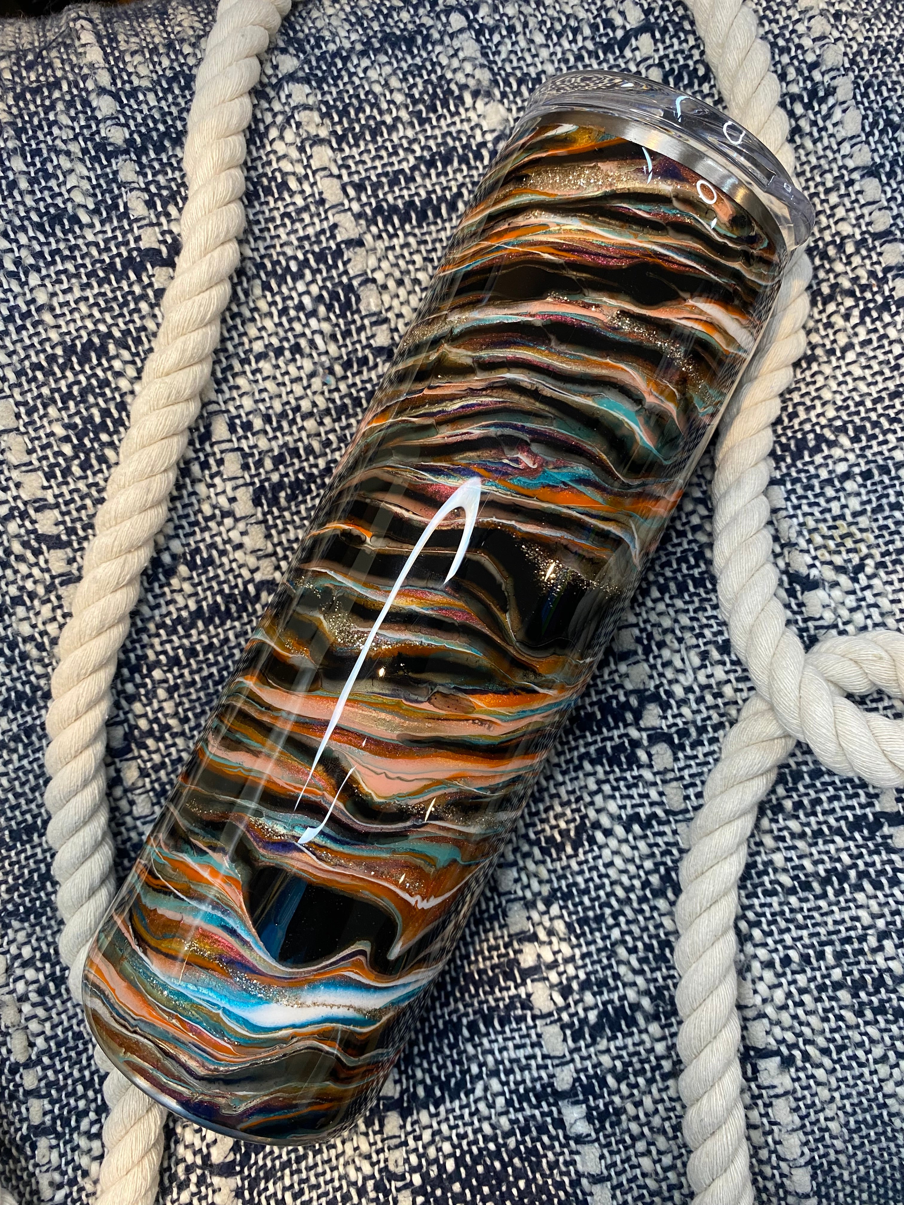 36A. 30 oz. Straight Skinny (TIGER STRIPES Blurred Lines)