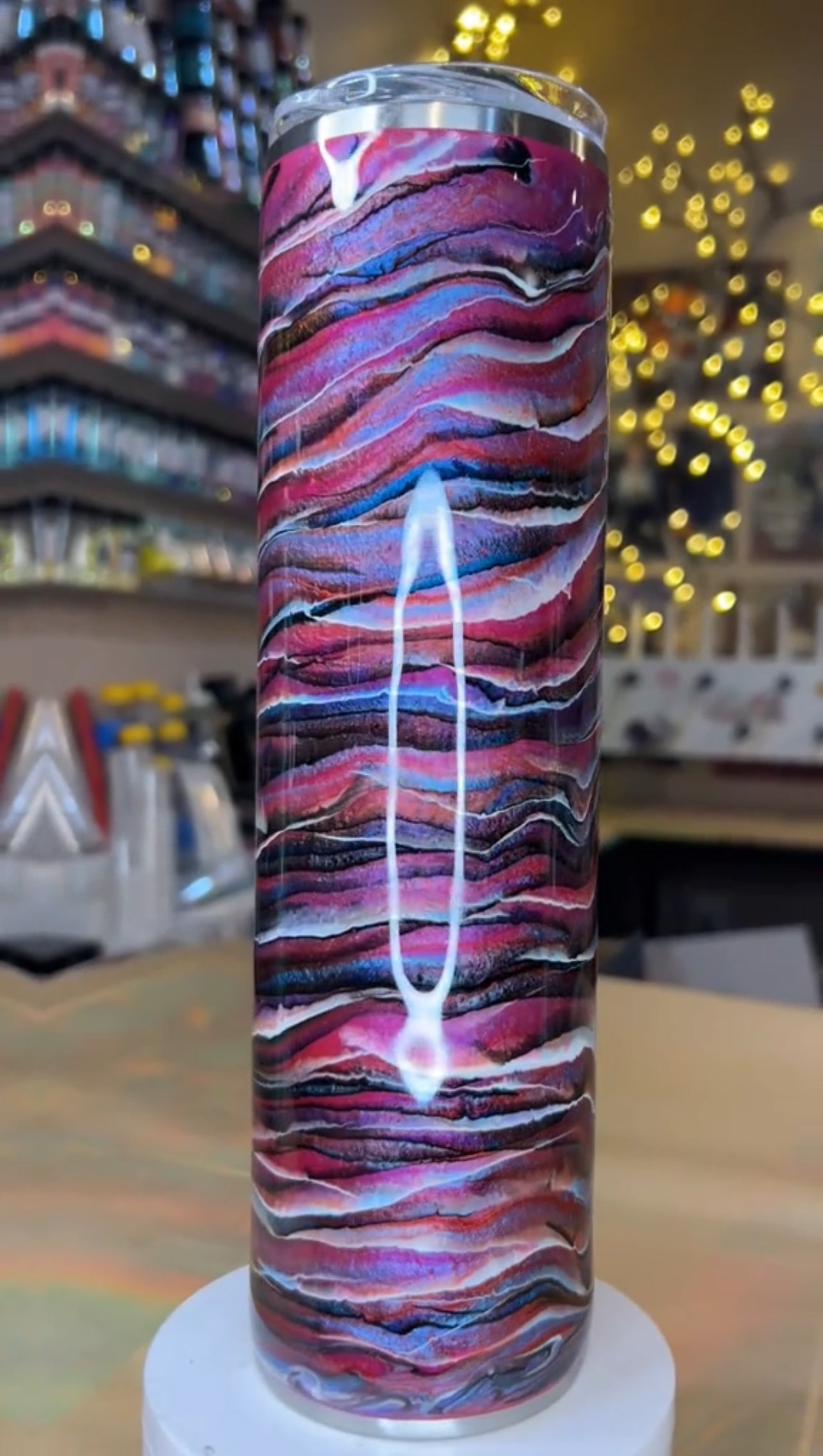 32 oz. Tipsy Magnolia Plump -  *New* Pink-Purple-Blue Blurred Lines