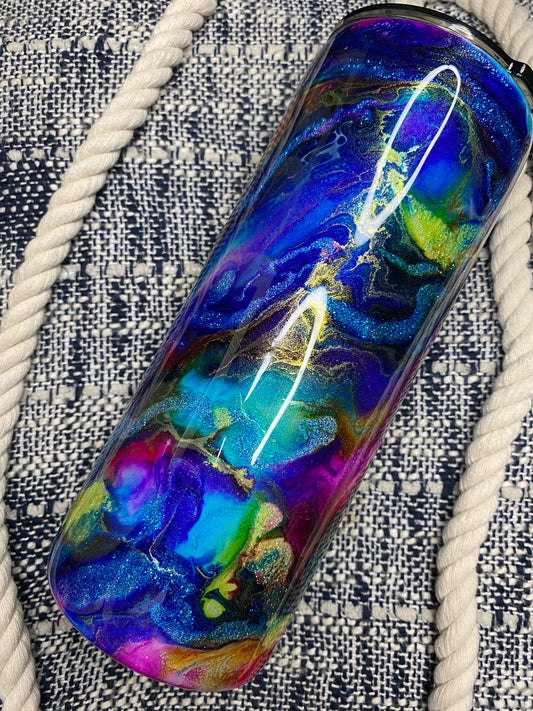 30 oz. Fatty (COBALT RAINBOW Ink Drop)