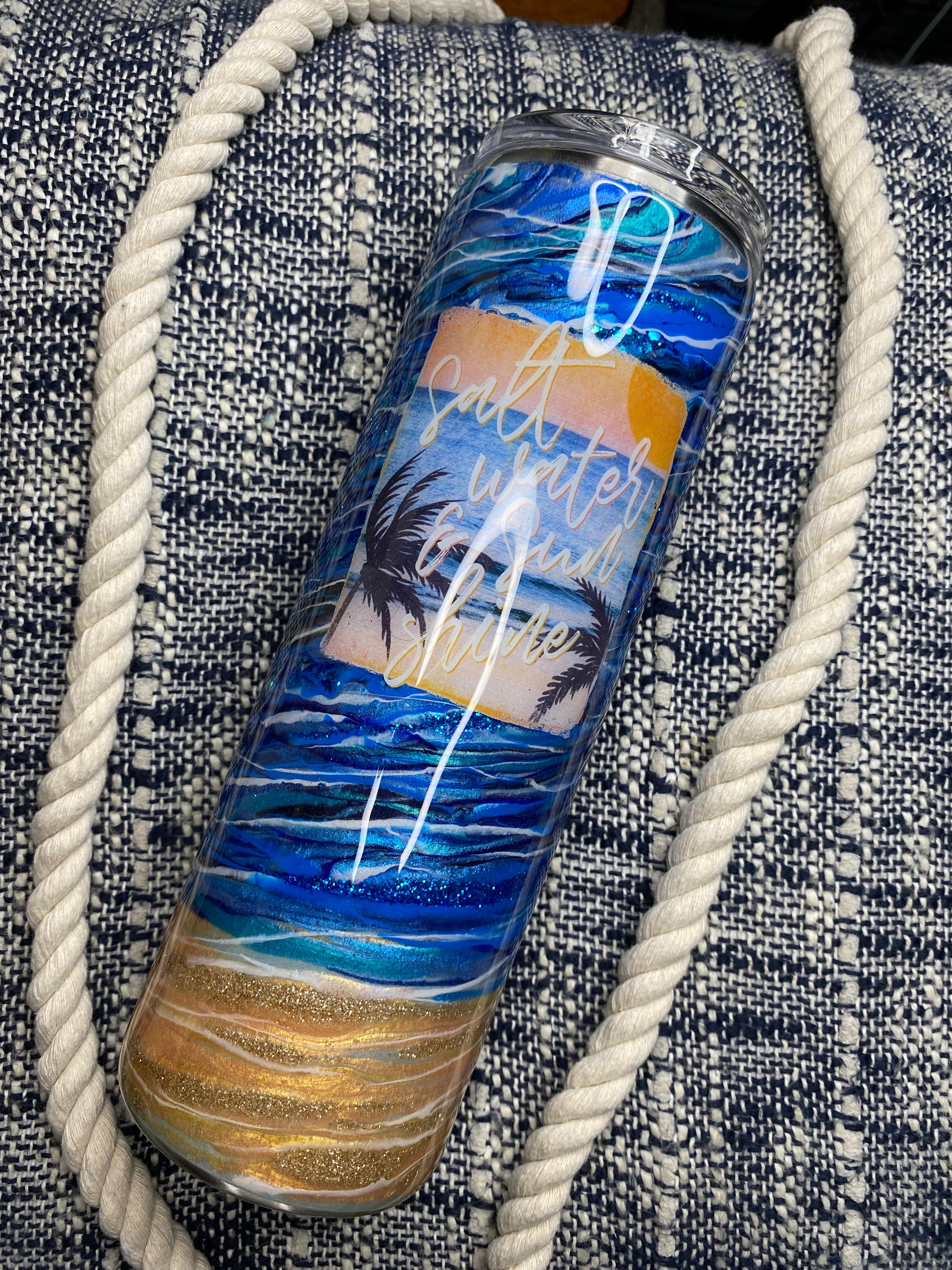 20. 30 oz. Straight Skinny (SALT WATER & SUNSHINE Blurred Lines)