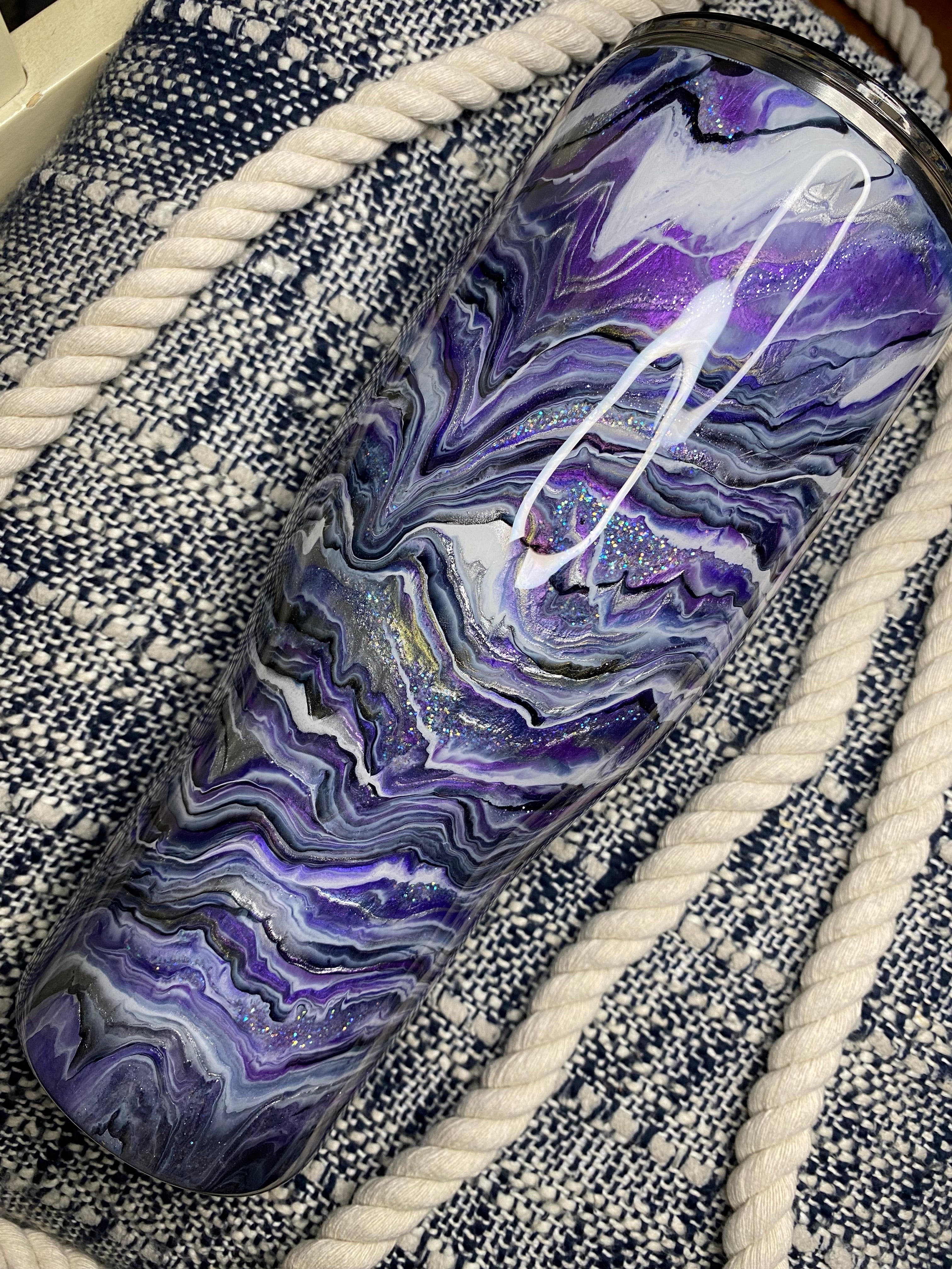 40 oz. Modern Curve Duo (PURPLE WAVES Blurred Lines)