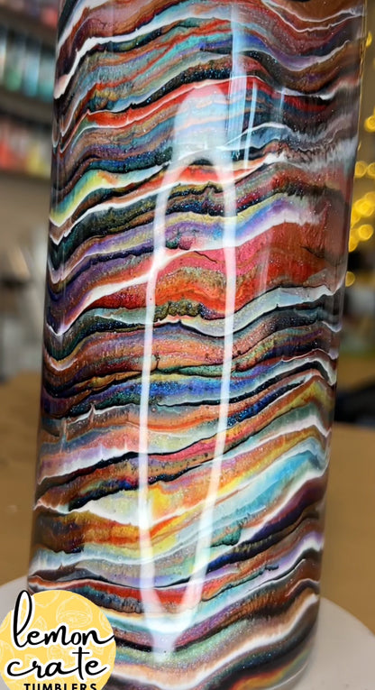 32 oz. Tipsy Magnolia Plump -  *New* Rainbow Blurred Lines