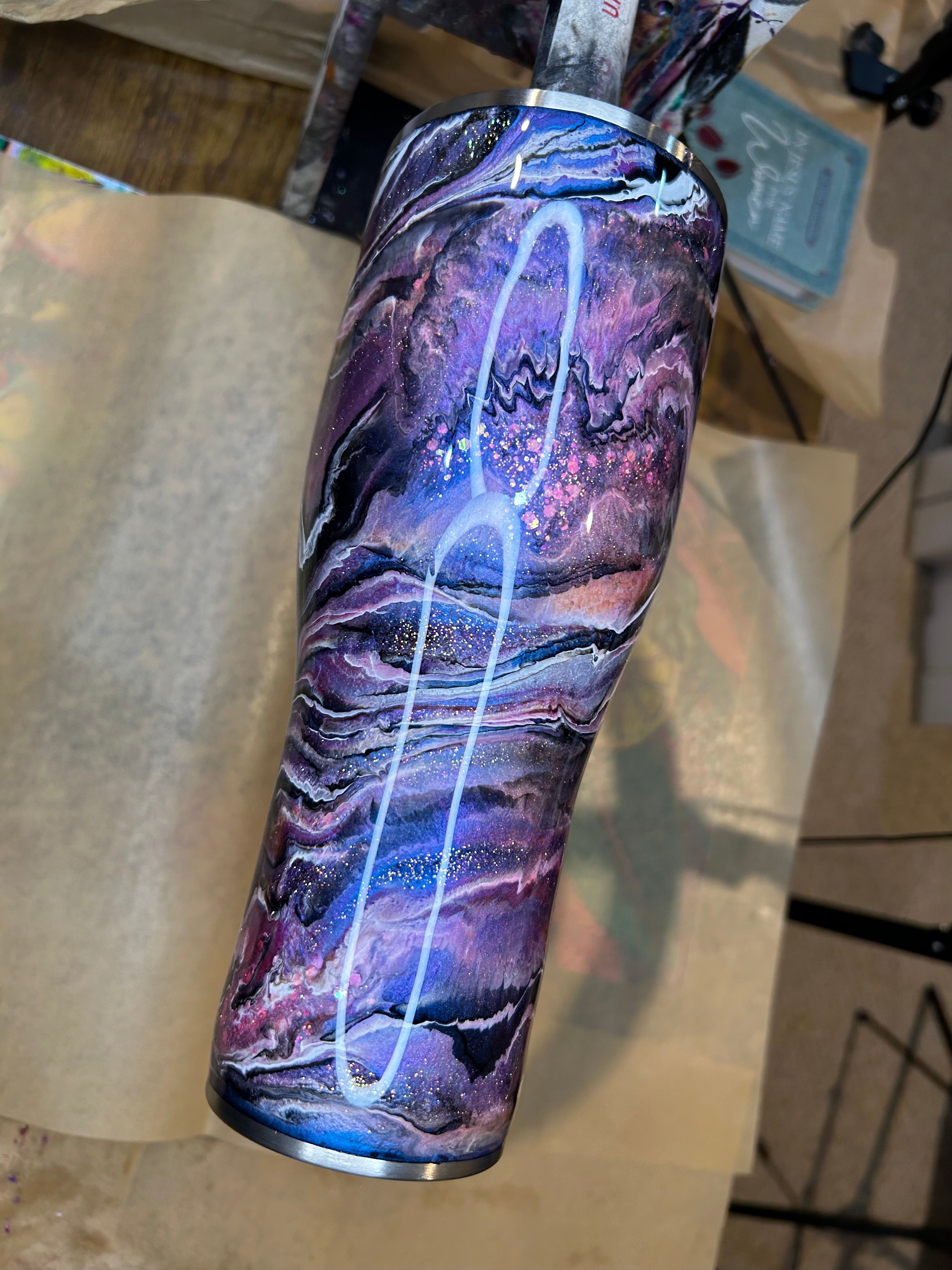 40 oz. Modern Curve Tumbler 💛 Lemon Goose Mashup for Dana