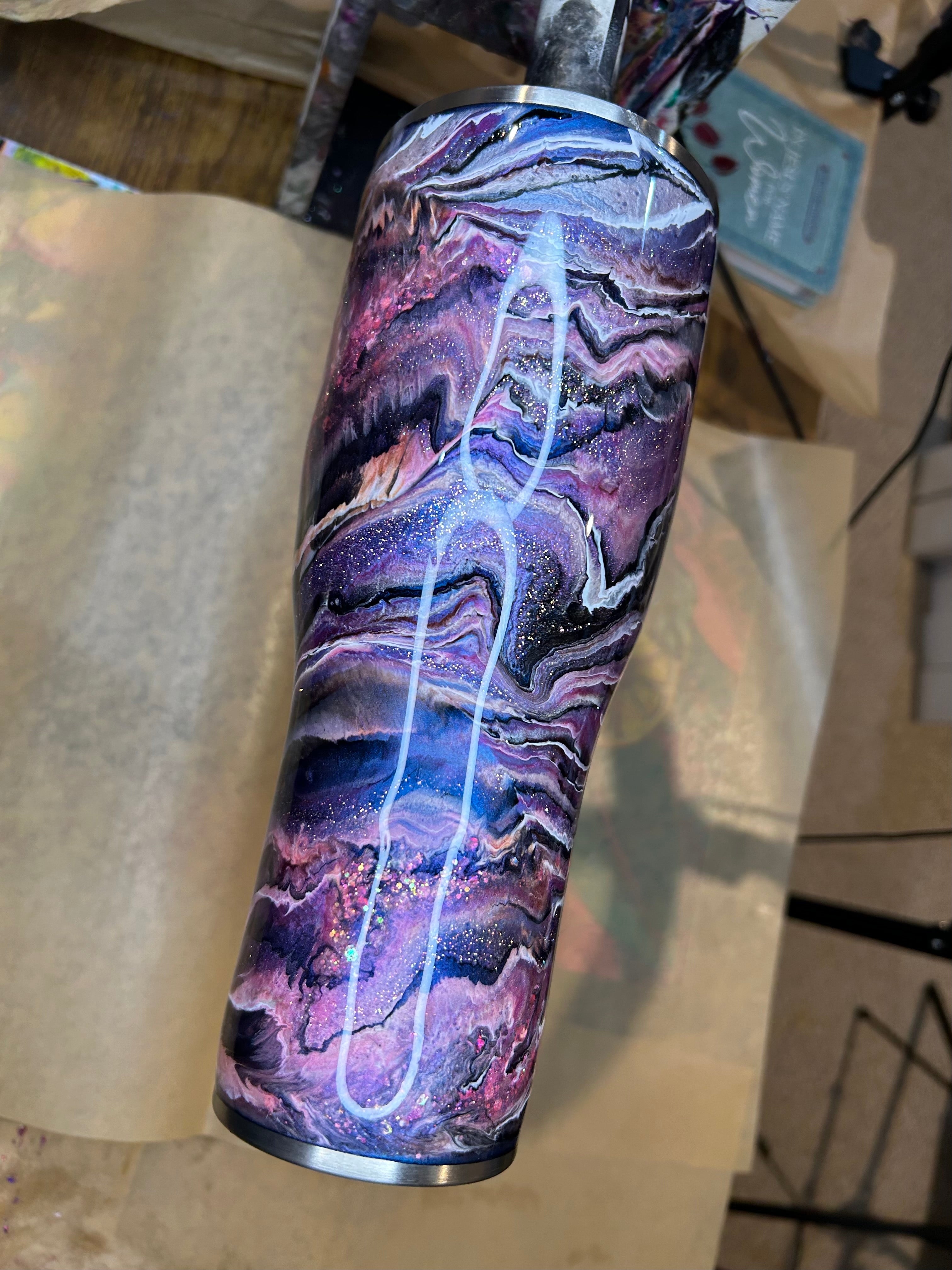 40 oz. Modern Curve Tumbler 💛 Lemon Goose Mashup for Dana