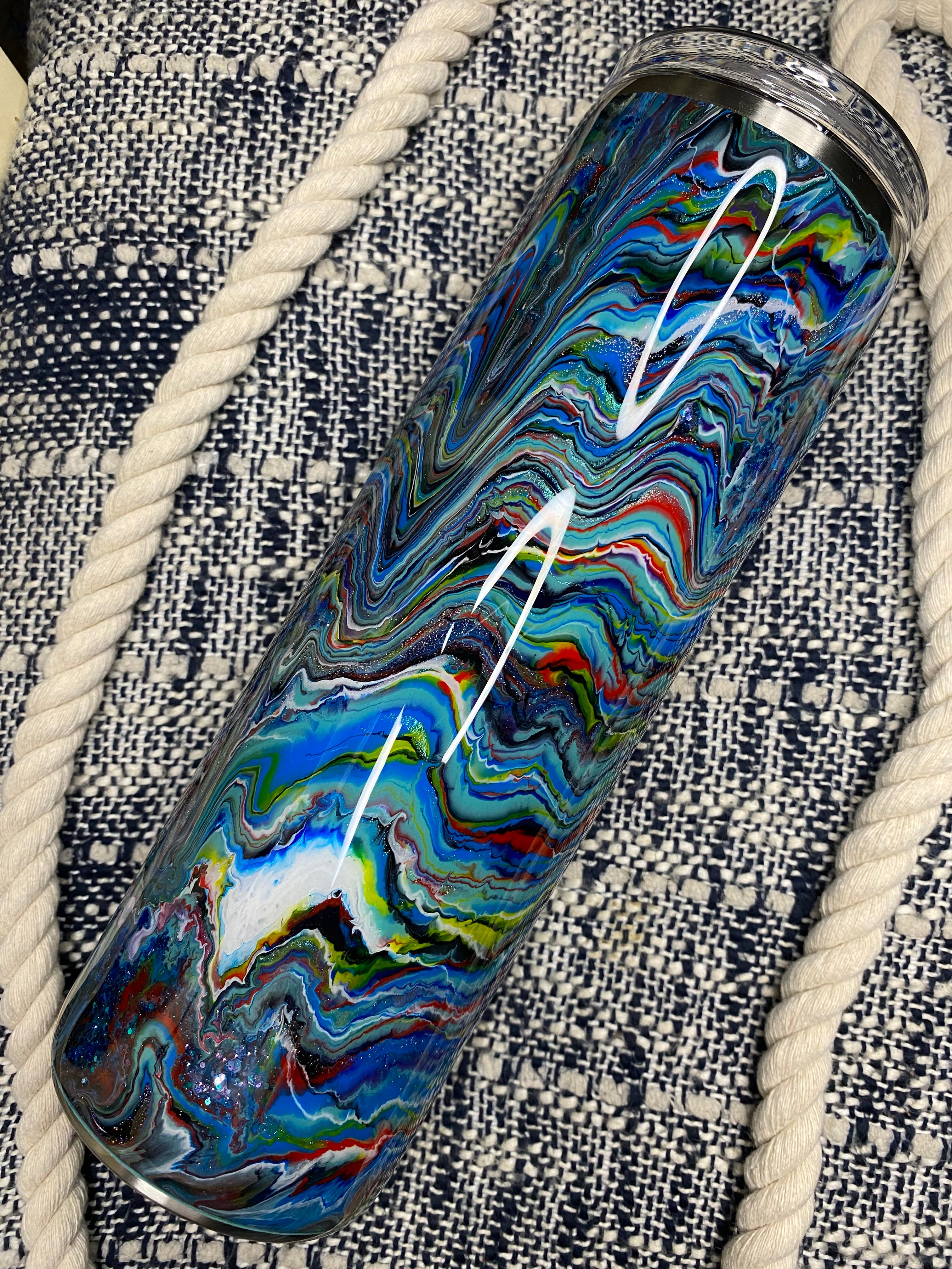 23. 30 oz. Straight Skinny (GOOSE'S RAINBOW PASTE Blurred Lines)