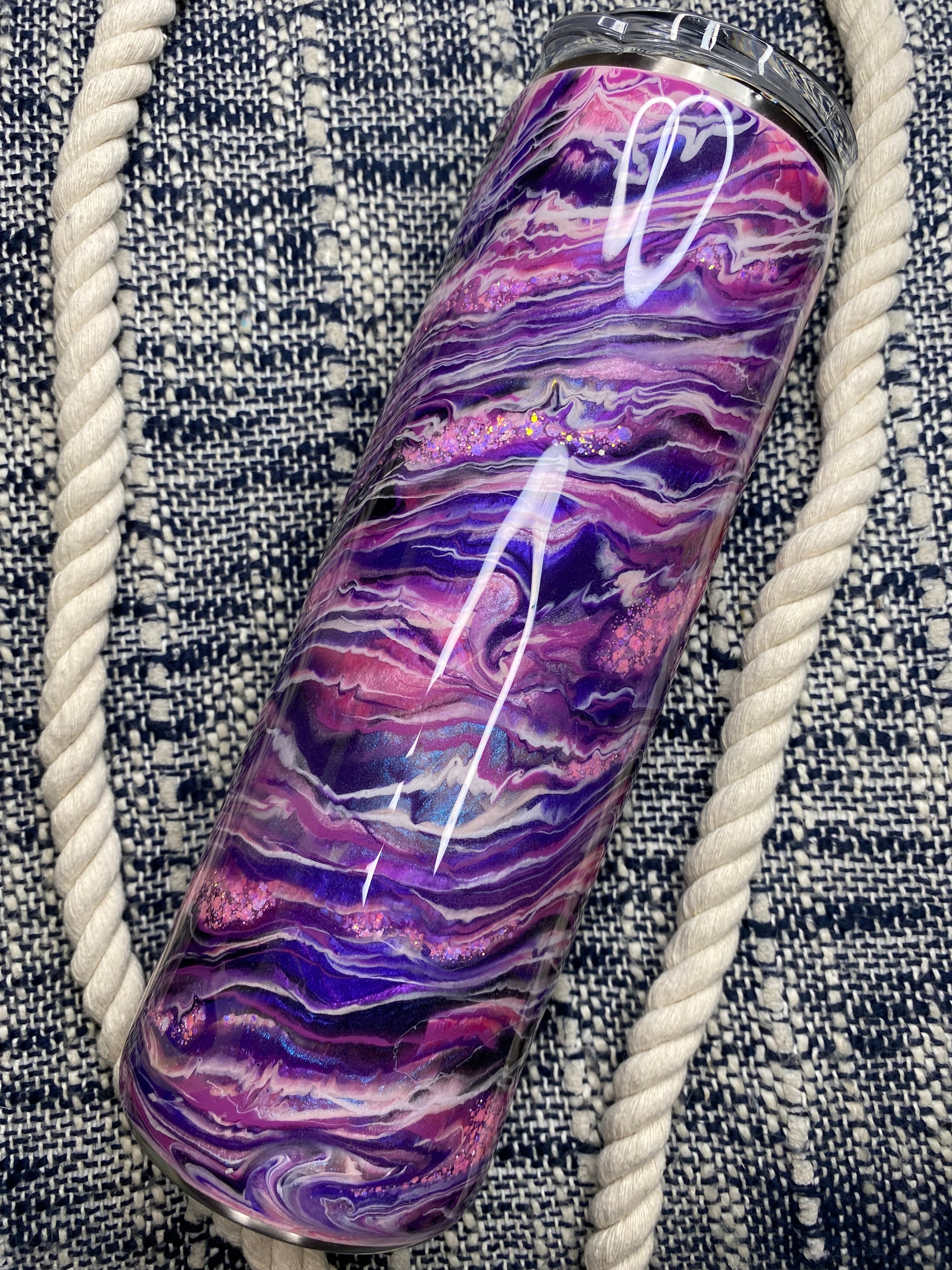 22. 30 oz. Straight Skinny (PINKY PURPLE Blurred Lines)