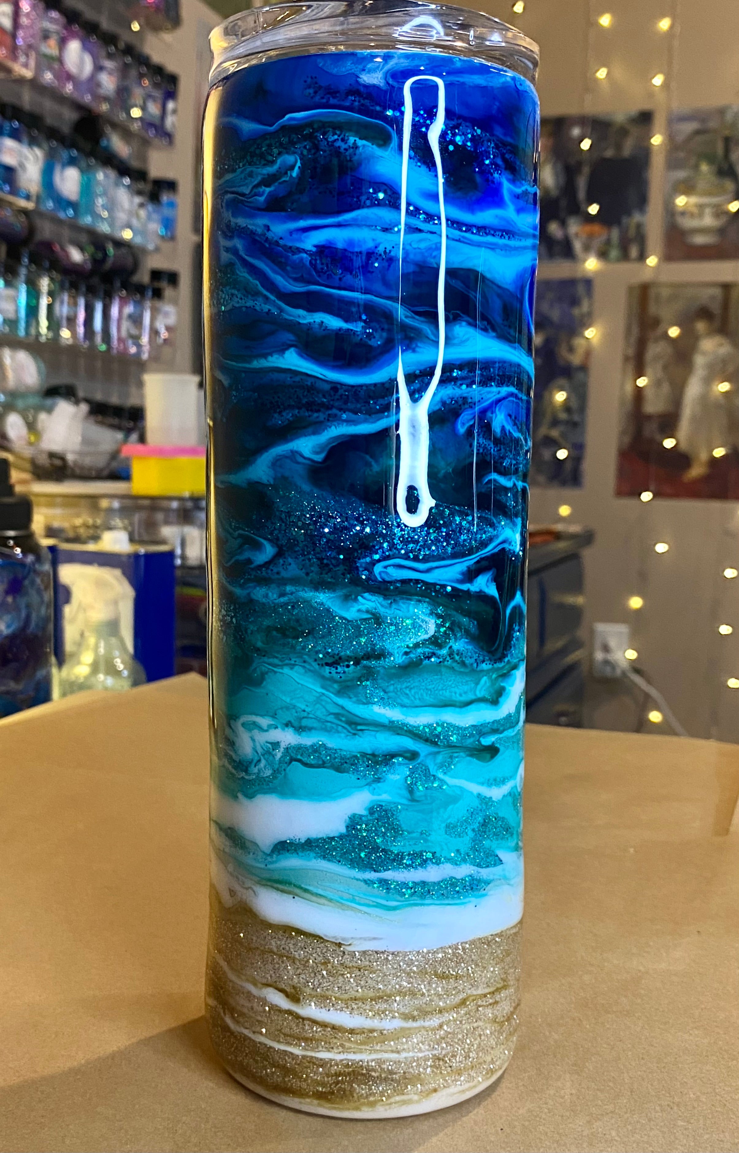 30 oz. Straight Skinny Tumbler - Ocean Vibes