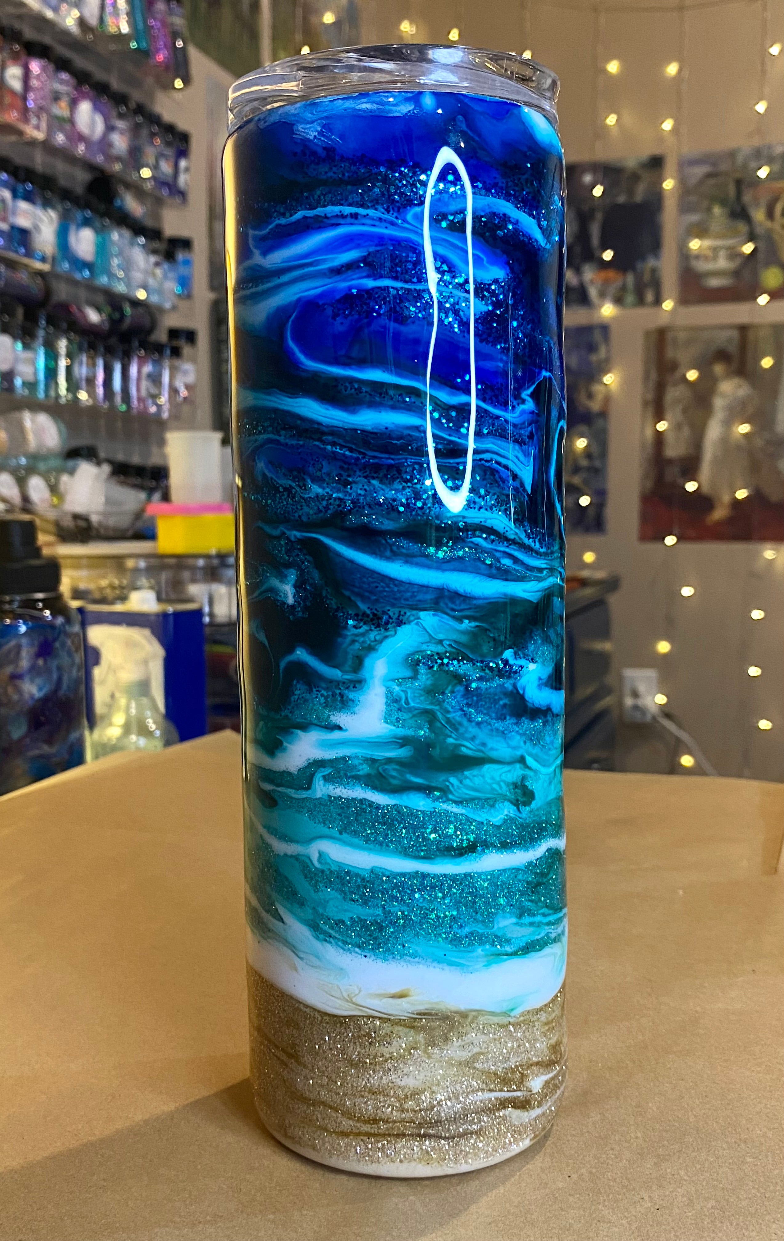 30 oz. Straight Skinny Tumbler - Ocean Vibes