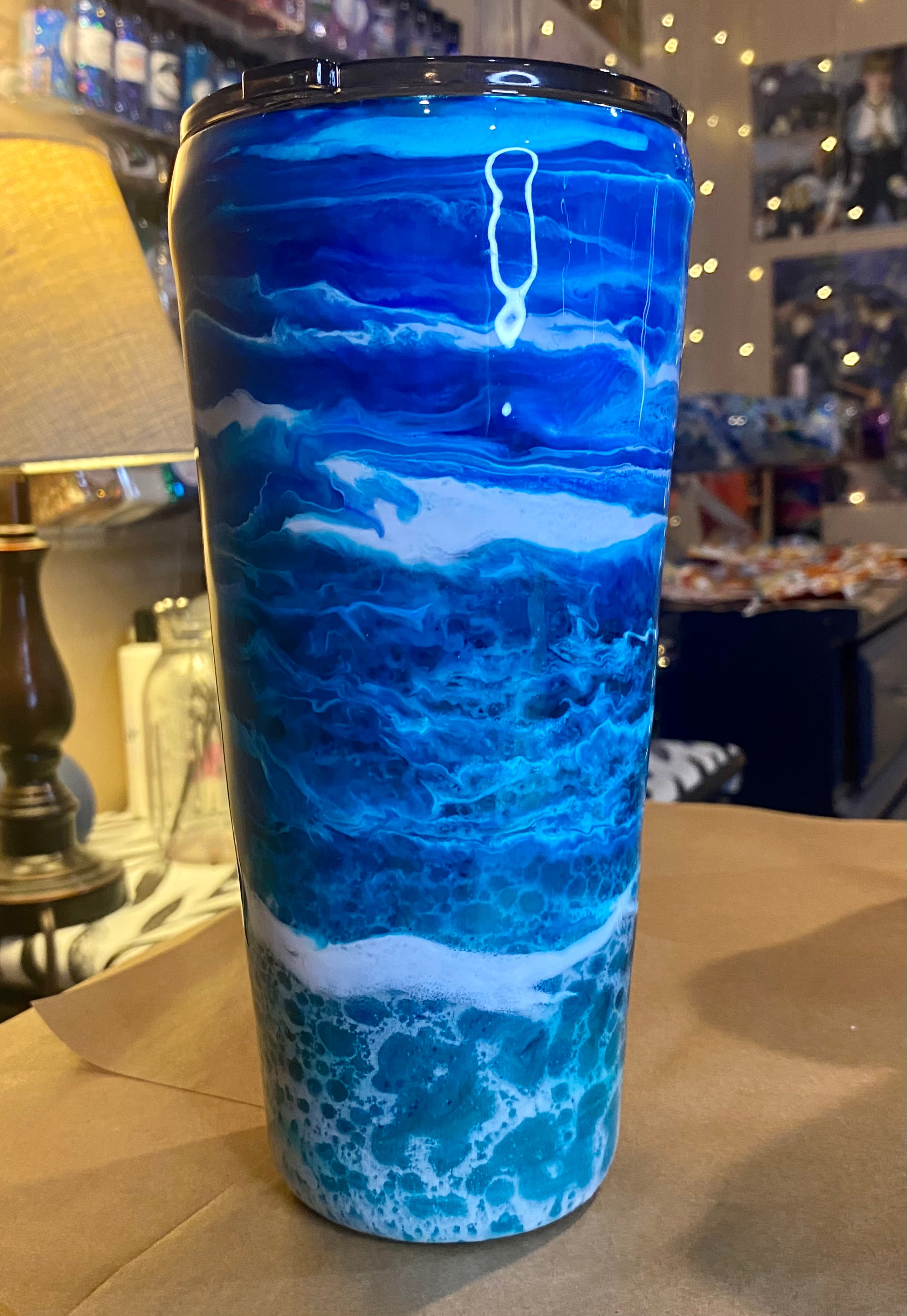 32 oz. Slim Tapered Tumbler - Ocean Waves Powerwash