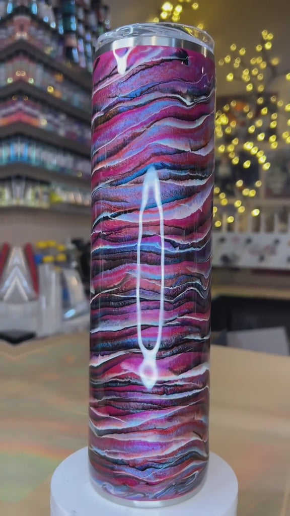 32 oz. Tipsy Magnolia Plump -  *New* Pink-Purple-Blue Blurred Lines