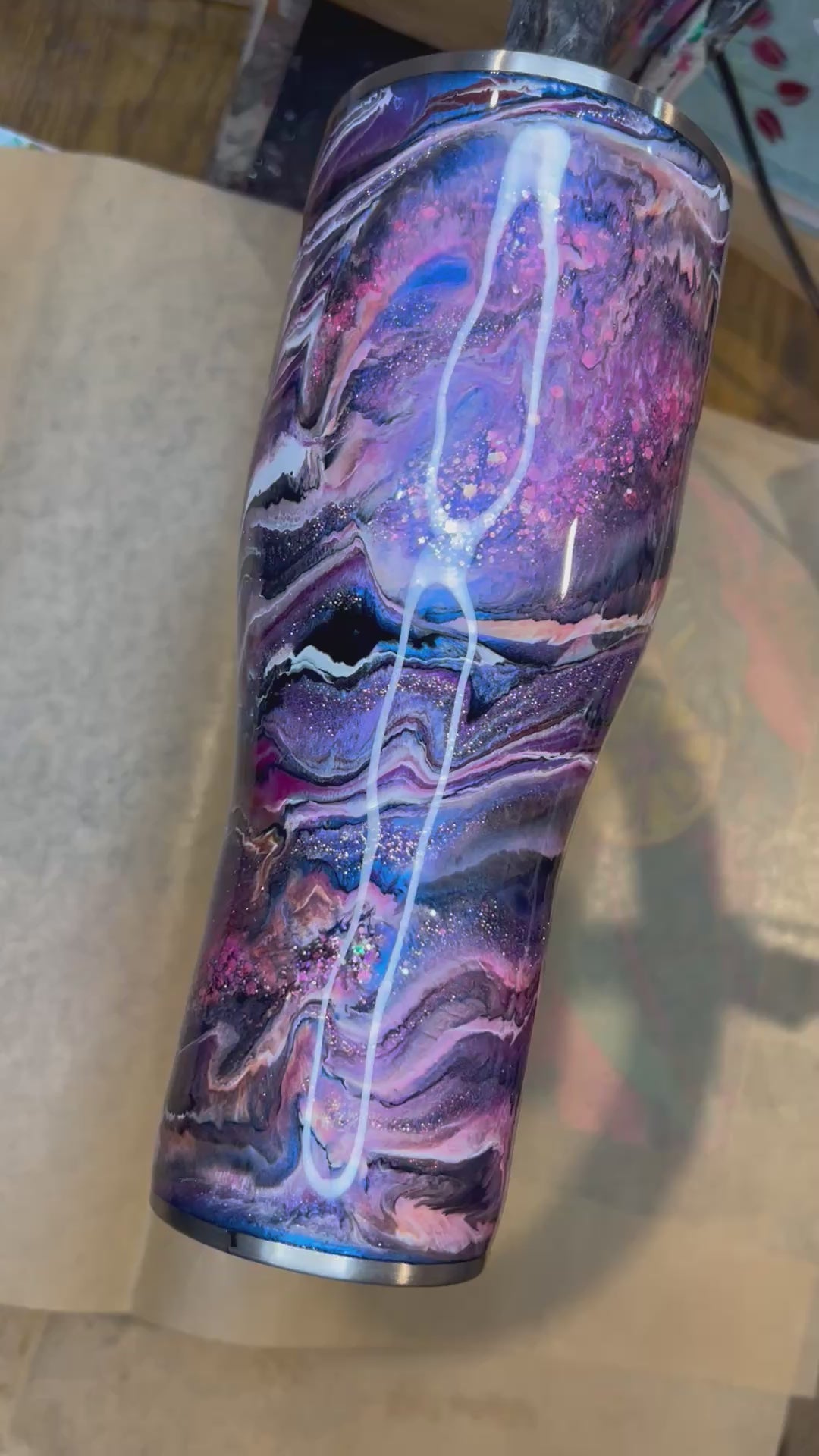 40 oz. Modern Curve Tumbler 💛 Lemon Goose Mashup for Dana