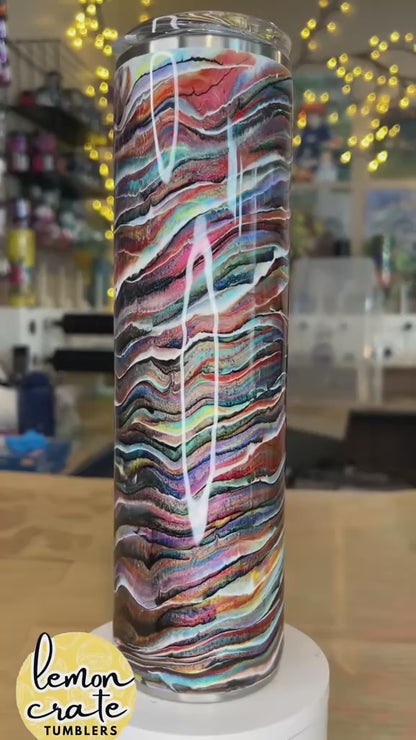 32 oz. Tipsy Magnolia Plump -  *New* Rainbow Blurred Lines