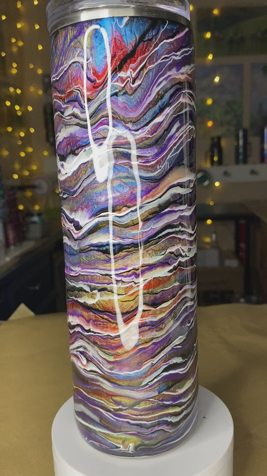 30 oz. Straight Skinny - Violet Rainbow PGS Blurred Lines