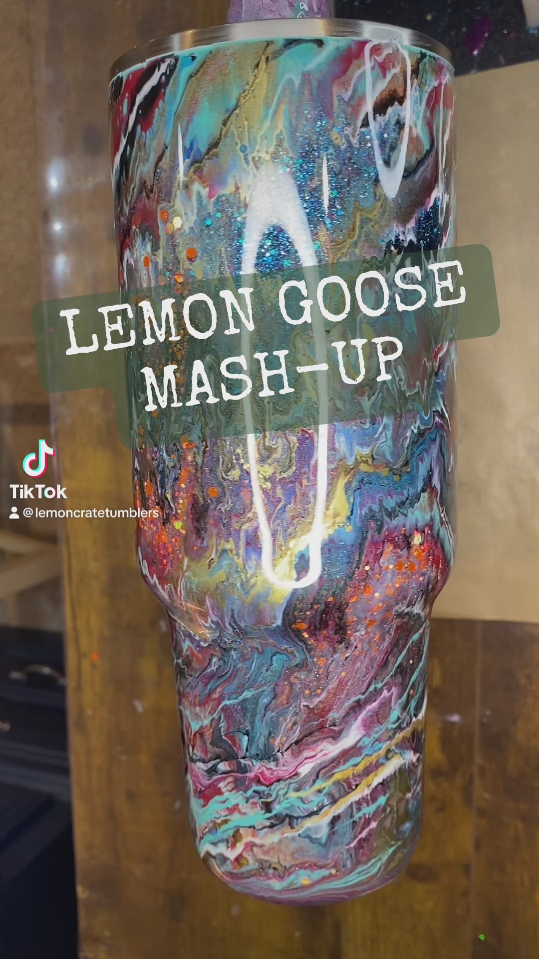 40 oz. Stanley Dupe Tumbler with Metal Straw *Western LEMON GOOSE