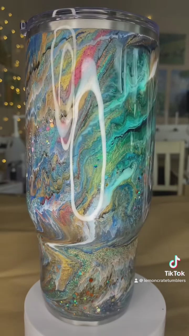 32 oz. “True 32” Tipsy Magnolia Tumbler 🍁 Western Mashup